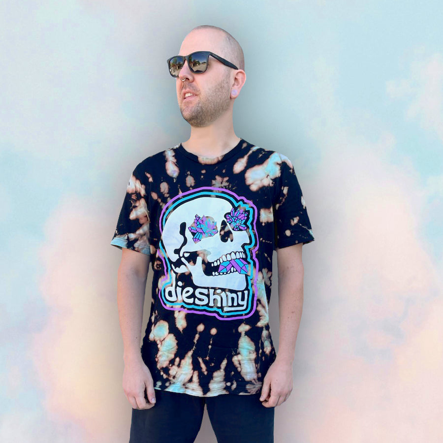 π Jeweled Skull Black Tee