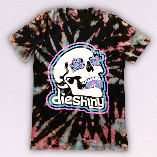 Skull Logo Tee / Bleach Dye